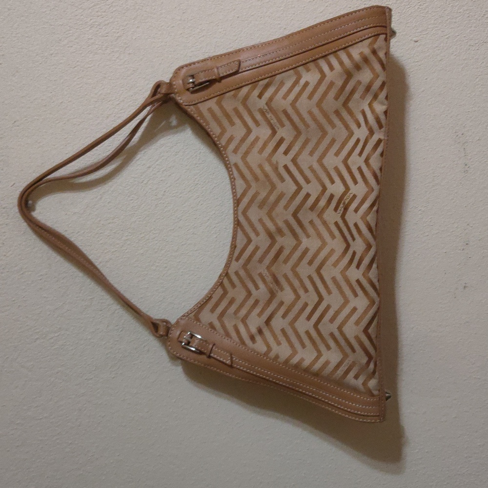 Via Spiga Leather & Fabric Satchel